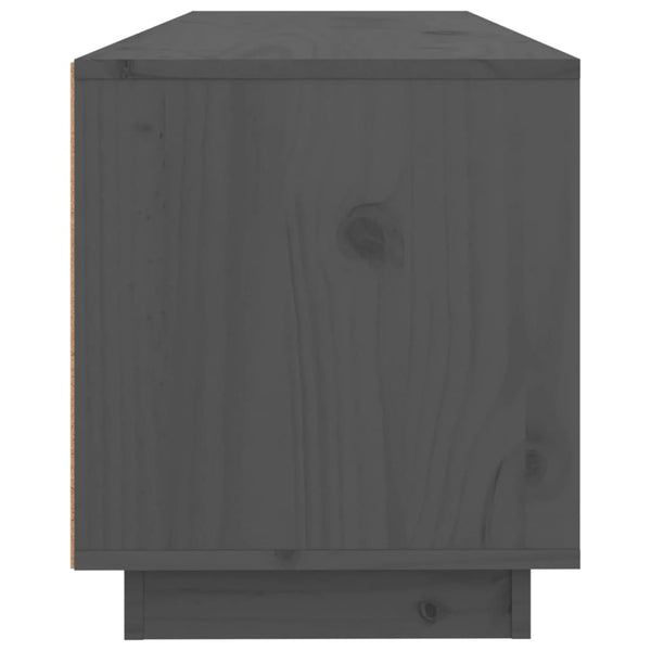 Grauer TV-Schrank 100 cm aus Kiefernholz