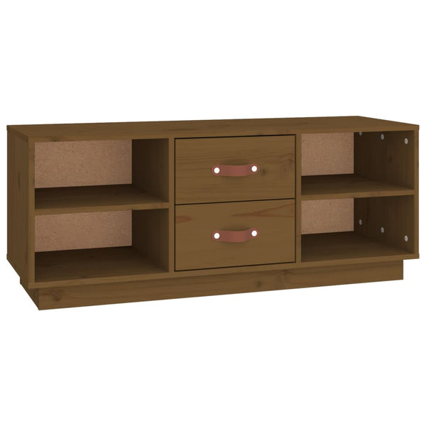 TV-Schrank Honigbraun 100 cm Massivholz