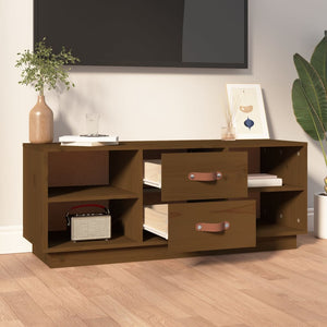TV-Schrank Honigbraun 100 cm Massivholz