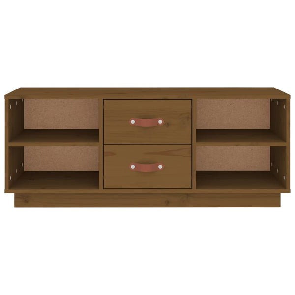 TV-Schrank Honigbraun 100 cm Massivholz