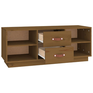 TV-Schrank Honigbraun 100 cm Massivholz