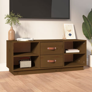 TV-Schrank Honigbraun 100 cm Massivholz
