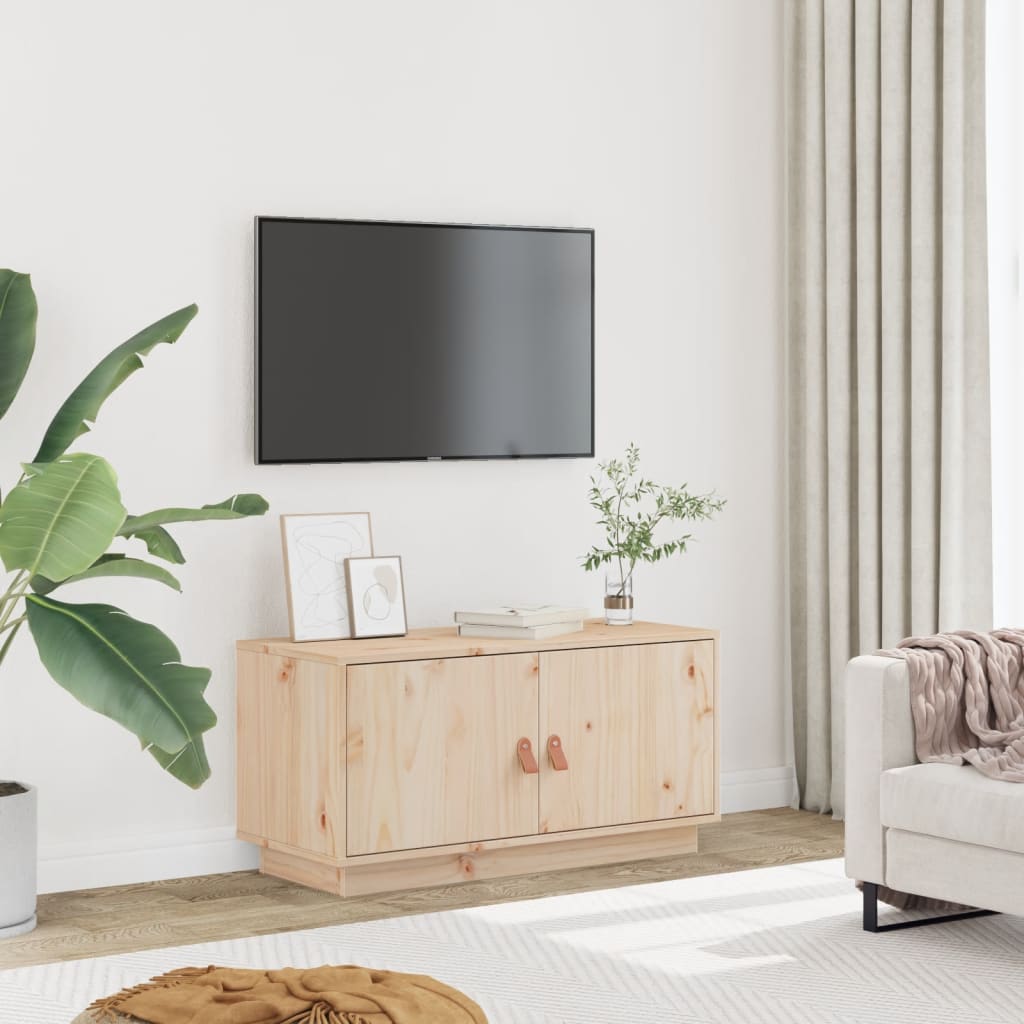 TV-Schrank 80cm Kiefer Massivholz