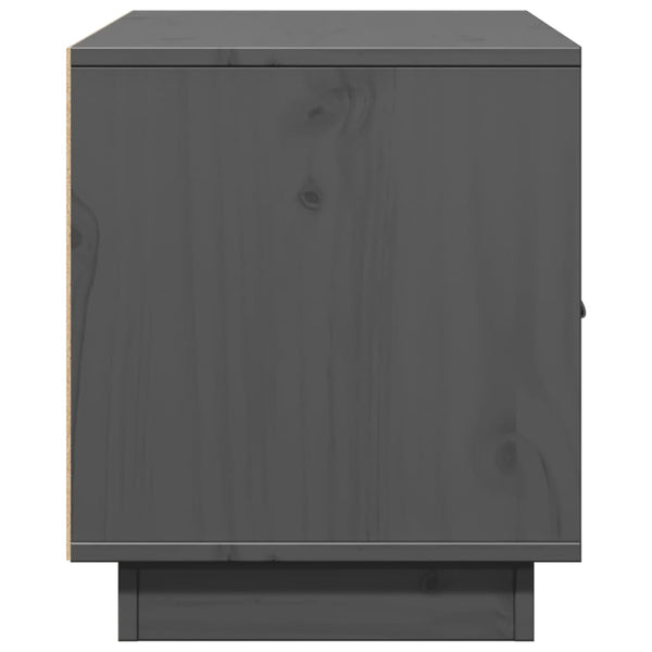 Grauer TV-Schrank 80 cm aus Kiefernholz