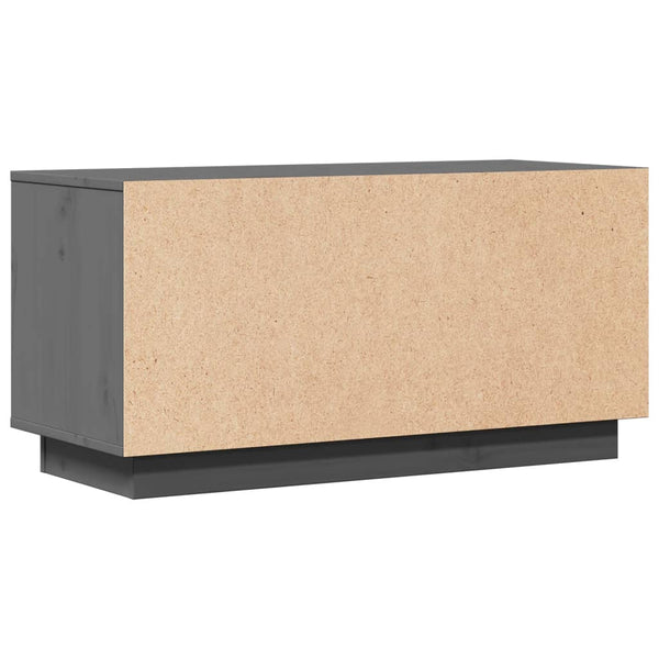 Grauer TV-Schrank 80 cm aus Kiefernholz