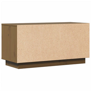 TV-Schrank Honigbraun Kiefer Massivholz 80 cm