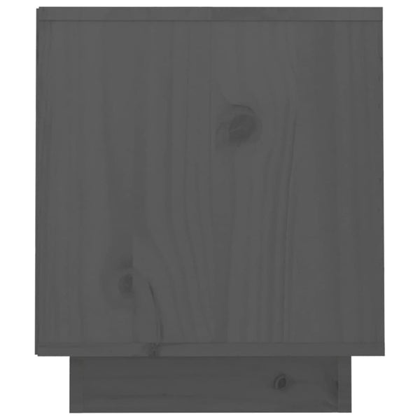 Grauer TV-Schrank 70 cm Kiefer Massivholz