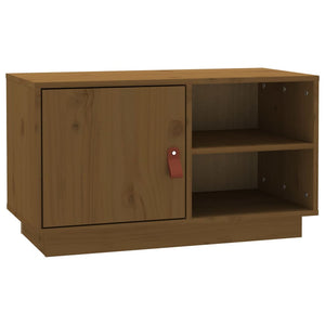 TV-Schrank Honigbraun Kiefer Massivholz 70 cm