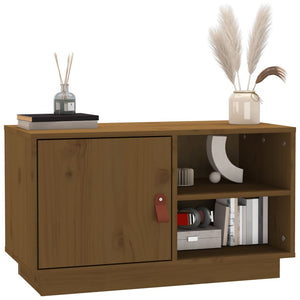 TV-Schrank Honigbraun Kiefer Massivholz 70 cm