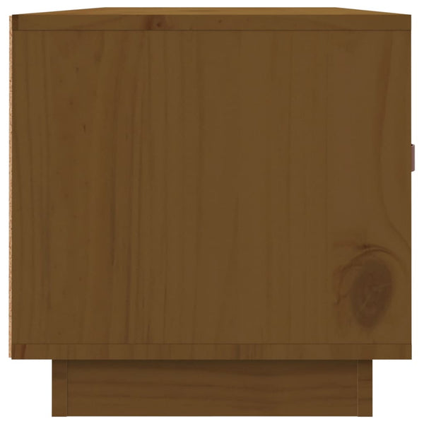 TV-Schrank Honigbraun Massivholz Kiefer 80cm