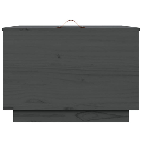 Aufbewahrungsboxen mit Deckel, 3er Set, Kiefer Grau