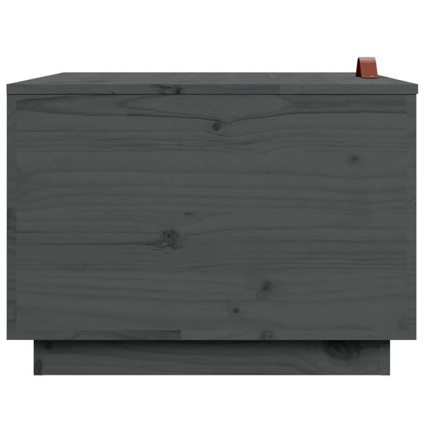 Aufbewahrungsboxen mit Deckel, 3er Set, Kiefer Grau