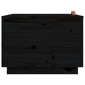 Schwarze Aufbewahrungsboxen mit Deckel, 3er Set