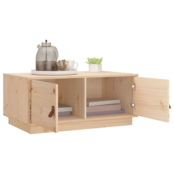 Couchtisch Kiefer Massivholz 80x50 cm