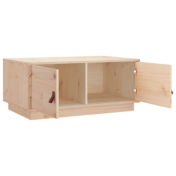 Couchtisch Kiefer Massivholz 80x50 cm