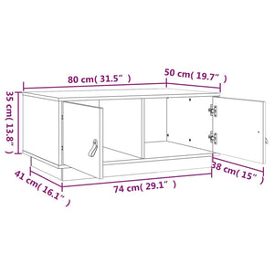 Couchtisch Kiefer Massivholz 80x50 cm
