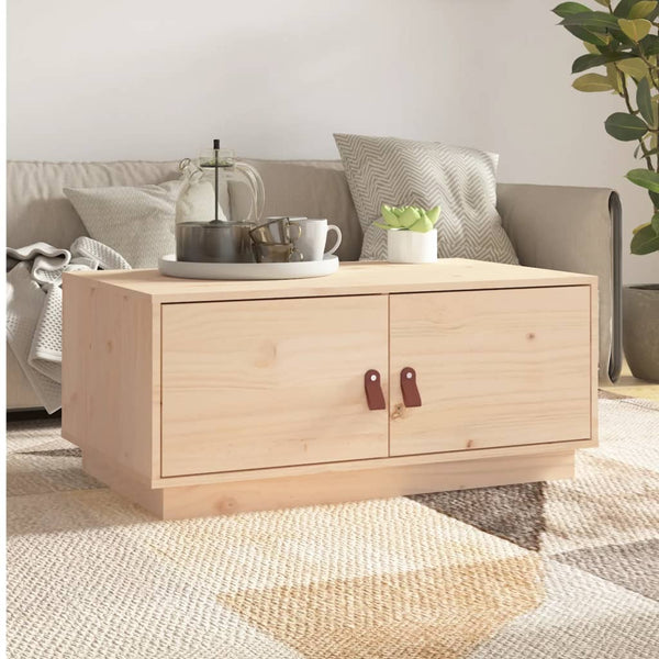 Couchtisch Kiefer Massivholz 80x50 cm
