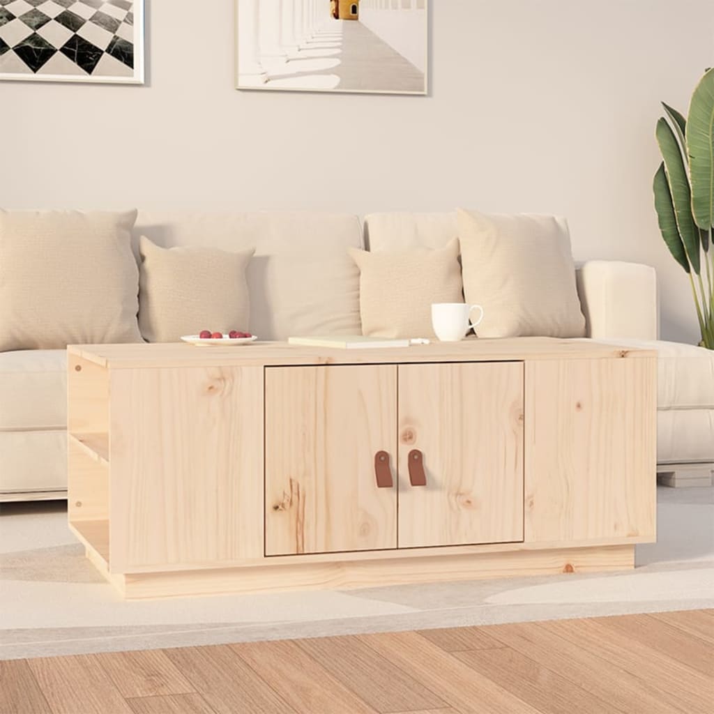 Couchtisch Kiefer Massivholz 100x50 cm