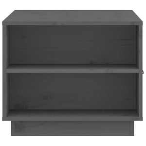 Grauer Couchtisch 100x50cm Kiefer Massivholz