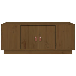Couchtisch Honigbraun Kiefer Massivholz 100x50 cm