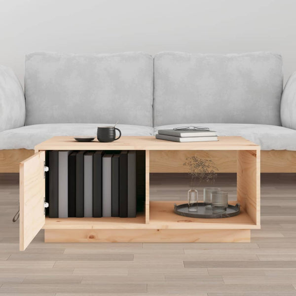 Couchtisch Kiefer Massivholz 80x50 cm