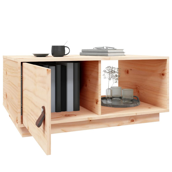 Couchtisch Kiefer Massivholz 80x50 cm