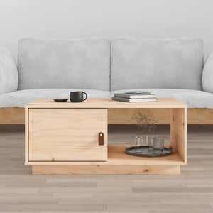 Couchtisch Kiefer Massivholz 80x50 cm