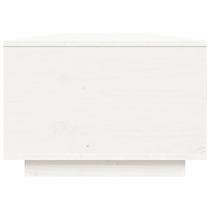 Weißer Couchtisch Kiefer Massivholz 80x50 cm