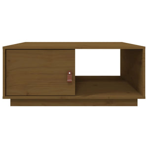 Couchtisch Honigbraun Kiefer Massivholz 80x50 cm