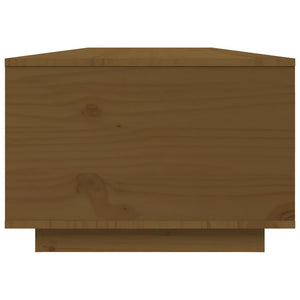 Couchtisch Honigbraun Kiefer Massivholz 80x50 cm