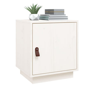vidaXL Tables de chevet 2 pcs Blanc 40x34x45 cm Bois de pin massif