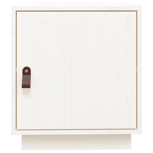 vidaXL Tables de chevet 2 pcs Blanc 40x34x45 cm Bois de pin massif