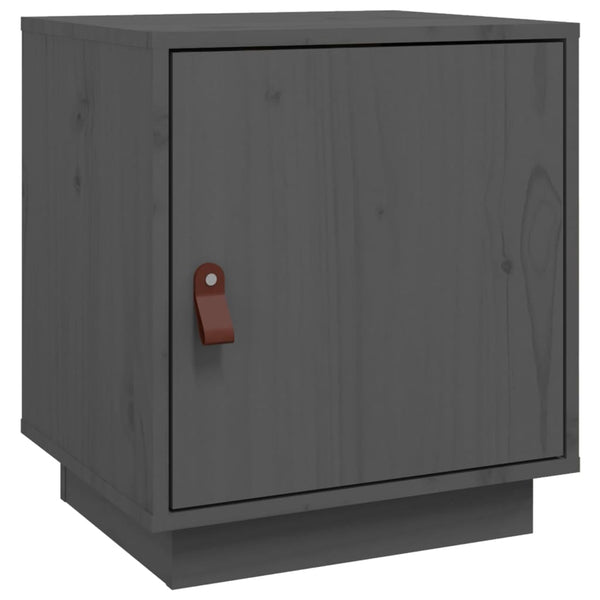 Grauer Kiefer Nachttisch, 40cm