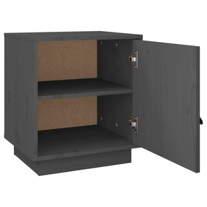Grauer Kiefer Nachttisch, 40cm
