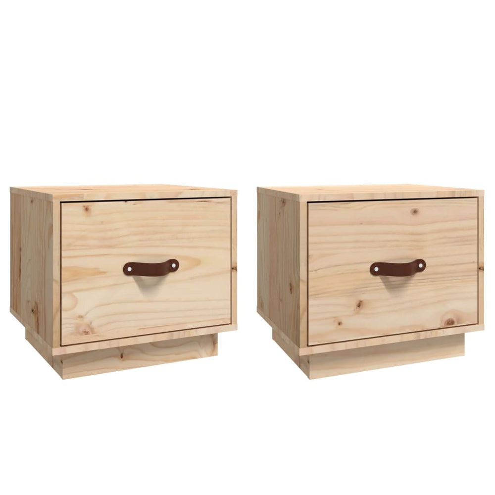 Nachttische Kiefer Massivholz 40x34x35cm, 2er-Set