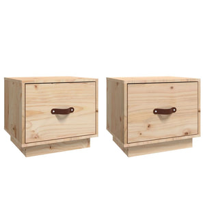 Nachttische Kiefer Massivholz 40x34x35cm, 2er-Set