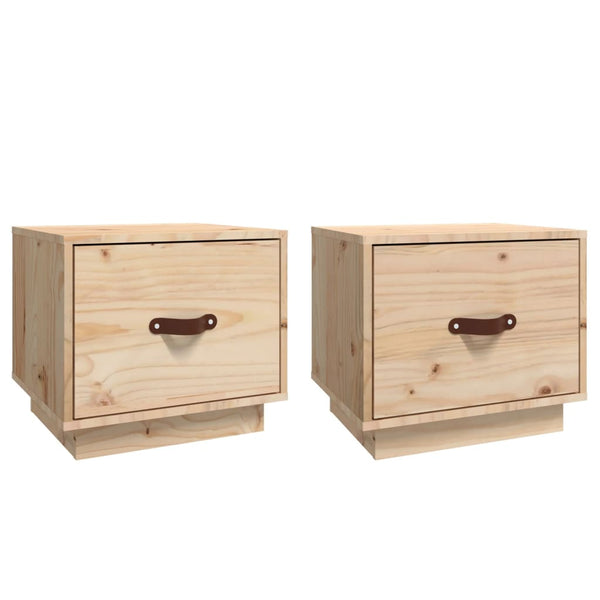 Nachttische Kiefer Massivholz 40x34x35cm, 2er-Set