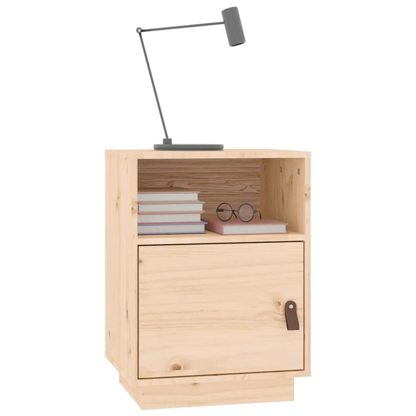 Nachttische 2er Set Kiefer Massivholz 40x34x55 cm