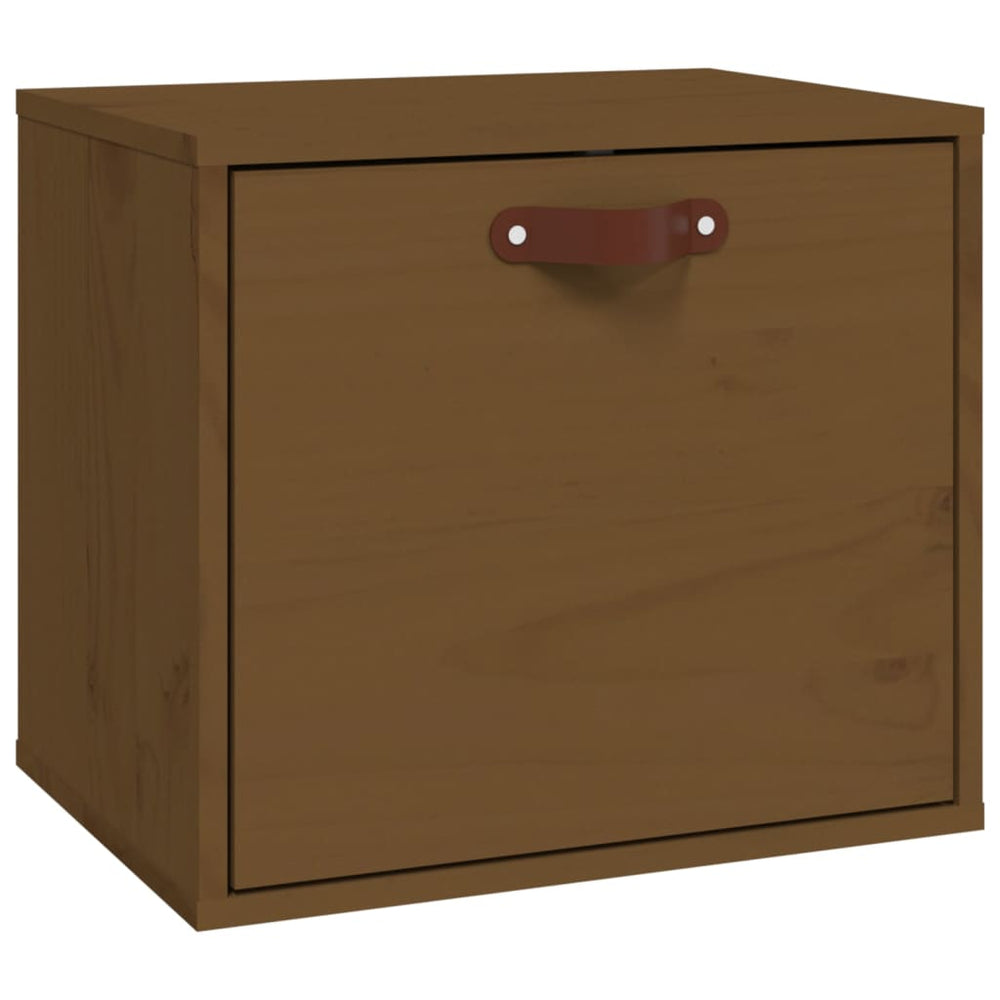 Wandschrank Honigbraun Kiefer Massivholz 40x30x35 cm