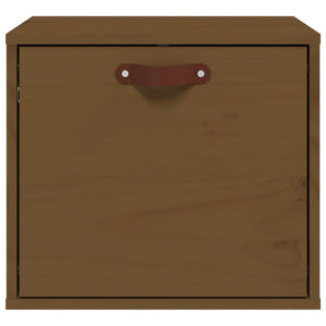 vidaXL Armoire murale marron miel 40x30x35 cm en pin massif