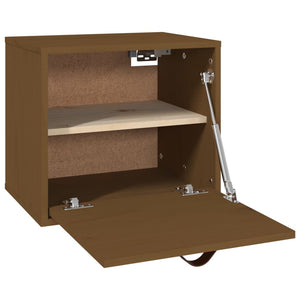 vidaXL Armoire murale marron miel 40x30x35 cm en pin massif
