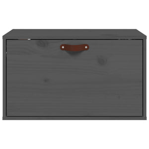 Grauer Wandschrank 60x30x35 cm Kiefernholz