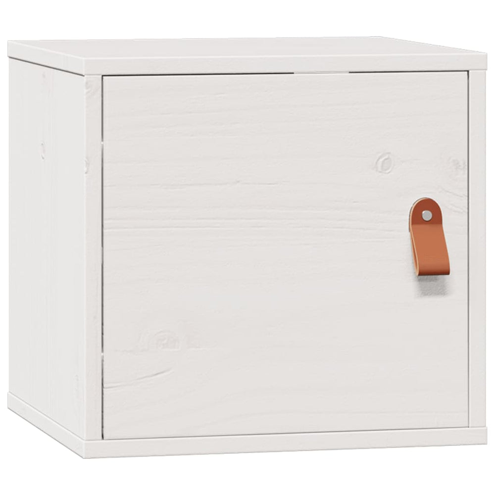 Weißer Wandschrank Kiefer Massivholz 31,5x30x30cm