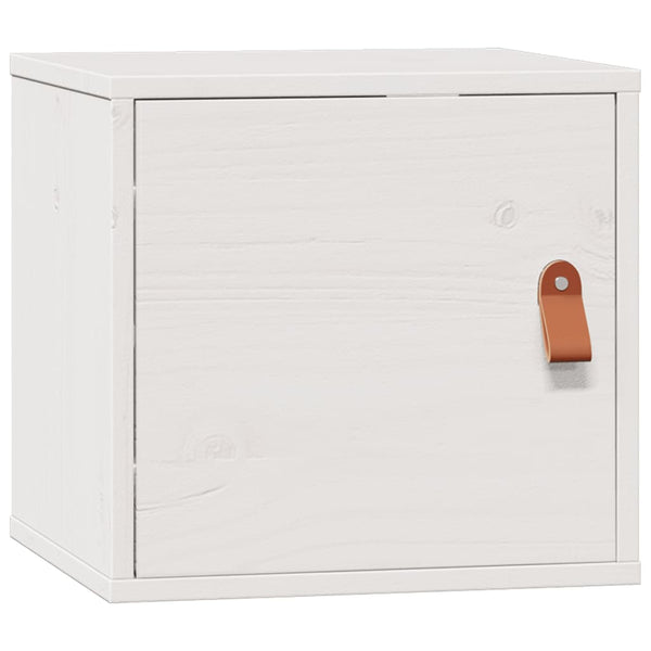 Weißer Wandschrank Kiefer Massivholz 31,5x30x30cm