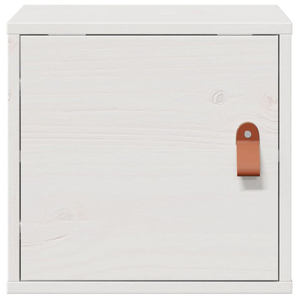 Weißer Wandschrank Kiefer Massivholz 31,5x30x30cm