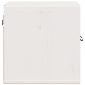 Weißer Wandschrank Kiefer Massivholz 31,5x30x30cm