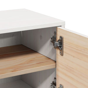 Weißer Wandschrank Kiefer Massivholz 31,5x30x30cm