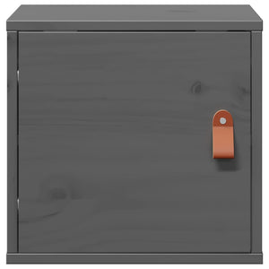Grauer Wandschrank Kiefer Massivholz 31,5x30x30cm