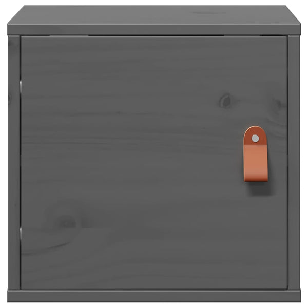 Grauer Wandschrank Kiefer Massivholz 31,5x30x30cm
