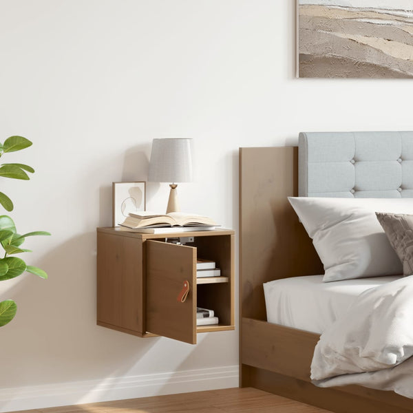 Wandschrank Honigbraun Kiefer Massivholz 31,5x30x30cm